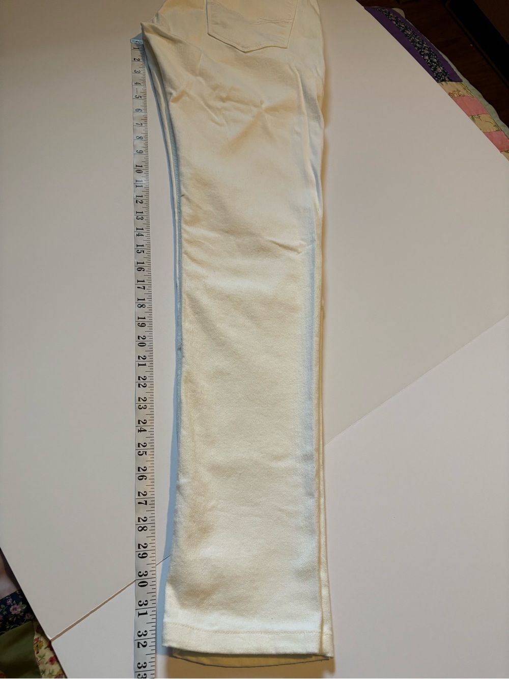 GUESS Men’s White Skinny Fit Denim Jeans Slim Tapered Leg, Sz 32, like new. - Picture 11 of 12